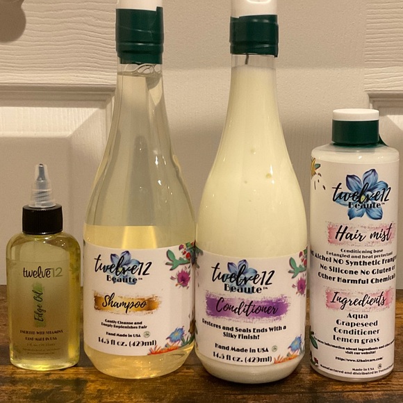 🆕TWELVE ORGANIC PLANT BASED HAIR CARE SET- Shampoo Conditioner Hair Mist & Oil - Picture 6 of 10
